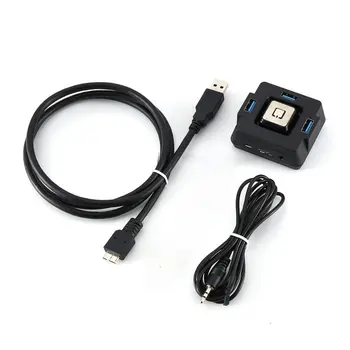 

Hot! Multi-function USB3.0 Computer Desktop Switch Internet Cafe Home Office Desktop Chassis Switch USB3.0 With Sound Card