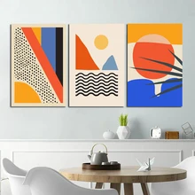 Hot Sale Geometric Abstract Scene Oil Painting Posters Modern Wall Art Canvas Painting Unique Gift For Art Wall Home Decoration