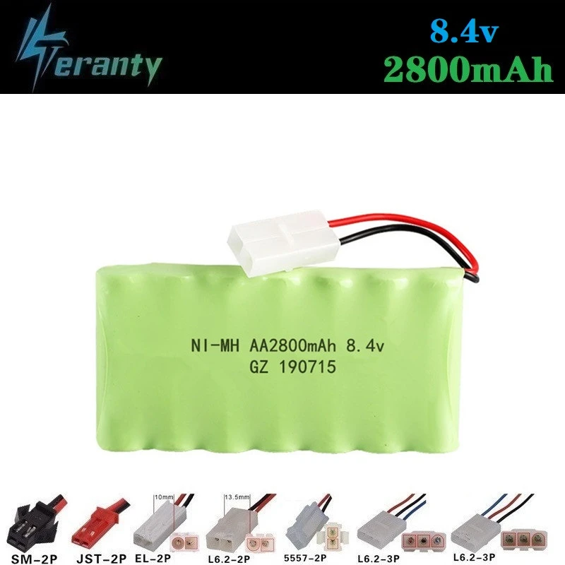 2800mah 8 4 v перезаряжаемая батарея для радиоуправляемых игрушек автомобилей танков