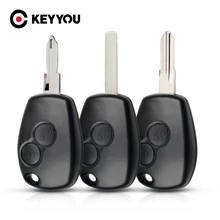 Keyyou 2 botões do carro remoto chave caso escudo para renault megan modus clio 3 kangoo twingo logan sandero duster para nissan almera