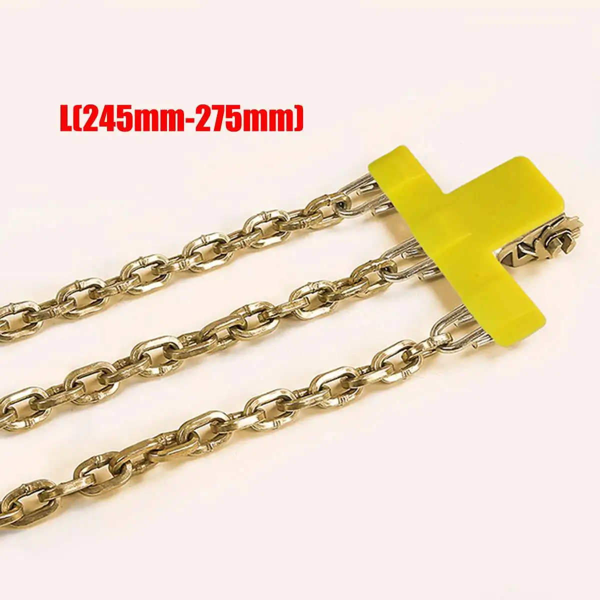 L S/M/L Wear-resistant Steel Car Snow Chains Balance Design Anti-skid Chain For Ice/Snow/Mud Road Safe For Driving - Название цвета: L