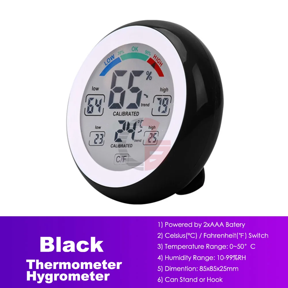 Мини ЖК-цифровой термометр гигрометр холодильник термометр Авто влажность температура тестер детектор магнит крюк