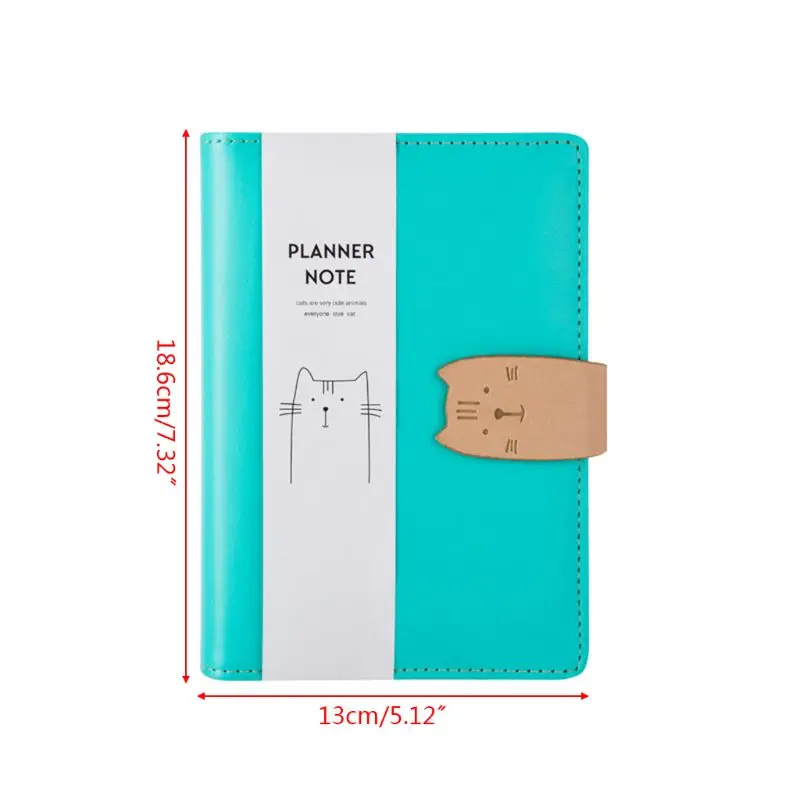 Kawaii Cat Journal Sketchbook спиральный переплет путешественников A6 блокнот планировщик блокнот офисные школьные принадлежности D08B