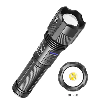 

Led flashlight Ultra Bright torch P50 P70 Camping light 5 switch Modes waterproof Zoomable Bicycle Light use 18650 battery