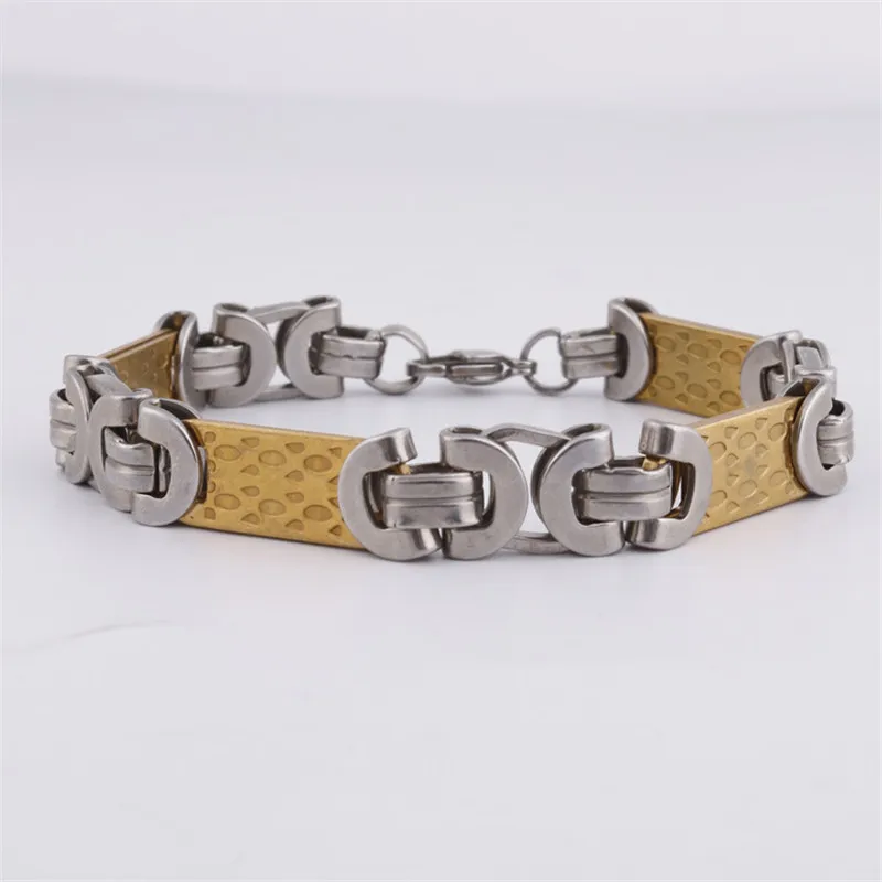 

MD Metallic Sequined Bracelet Stainless Steel Bracelet Titanium Steel Hand Chain Cable Chain Bicycle Bracelet
