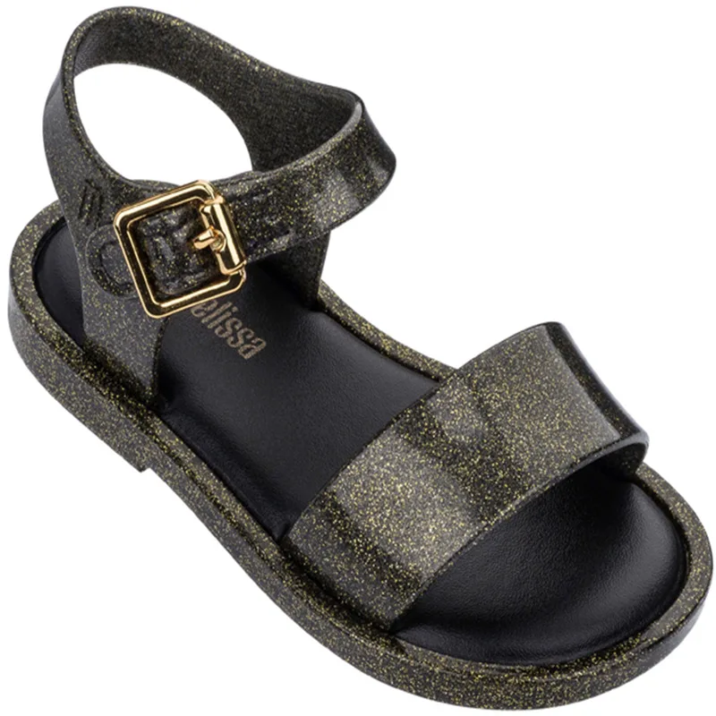 Mini Melissa Mar Sandal IV новые детские сандалии обувь для девочек сандалии для девочек детские пляжные сандалии дышащие Melissa Children SH19089 - Цвет: black