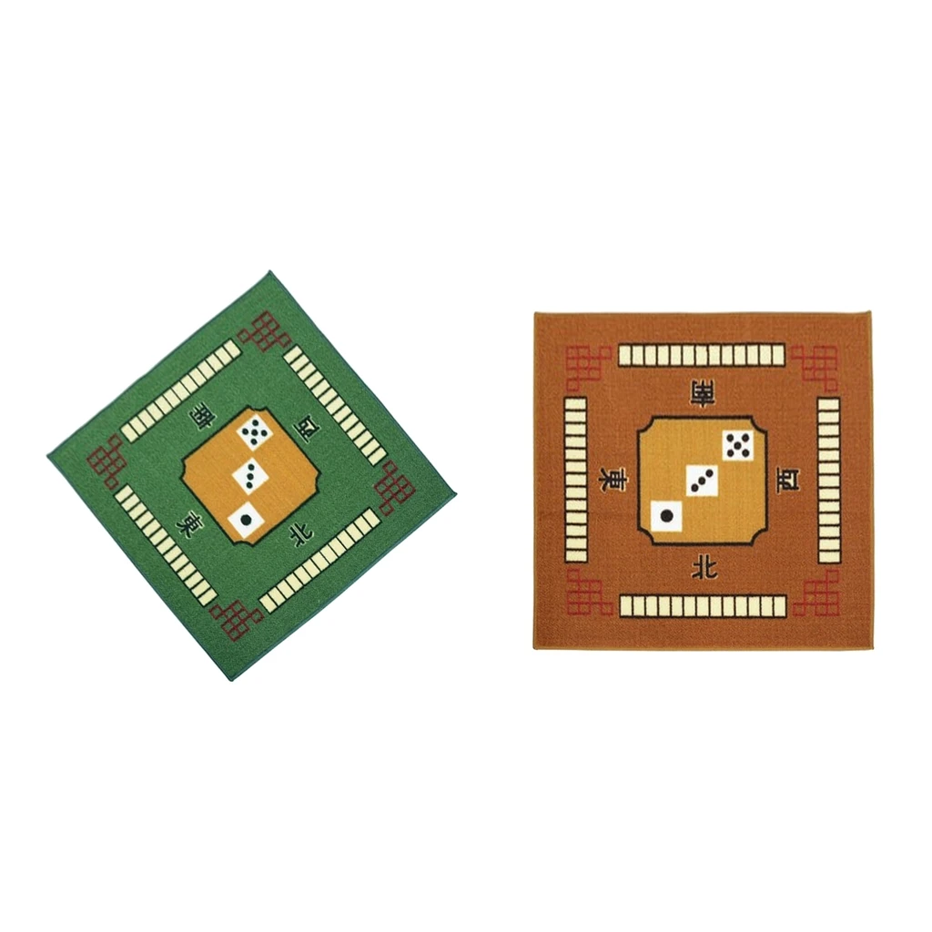 2pcs Silence Table Cover Mahjong Anti-slide Mat 79cm for Board Card Game