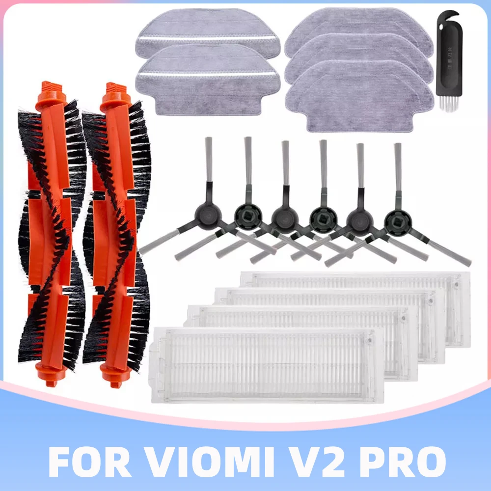 Main Side Brush Hepa-Filter Mop-Cloth for Conga 3290 3490 Xiaomi Mijia LDS STYJ02YM Viomi V2 Pro V3 Robot Vacuum Cleaner Parts | Бытовая