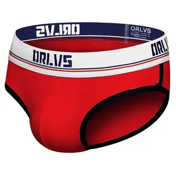 

Men Low Waist Breathable Briefs Men's Stitching Sexy Hip Cotton Panties New Arrivals