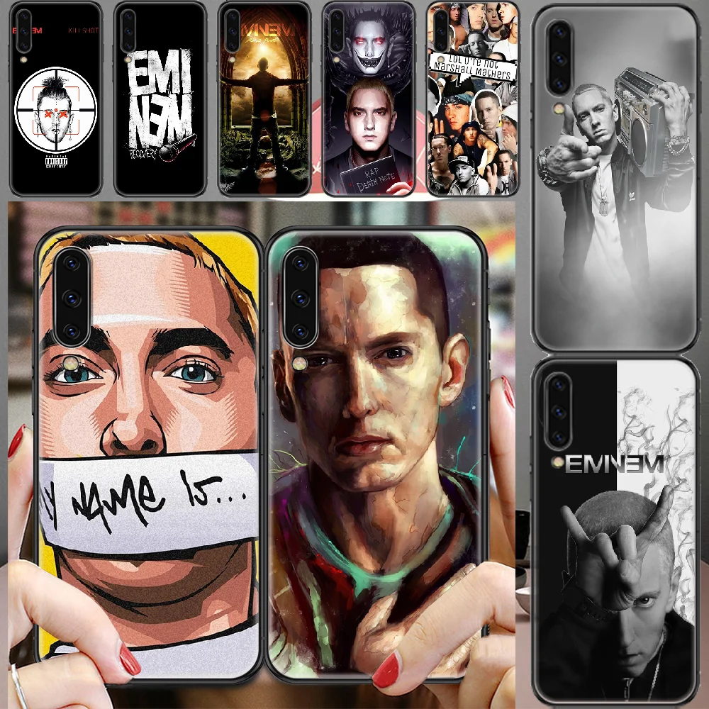 Eminem USA Singer Actor Phone case For Samsung Galaxy A 3 5 7 8 10 20 21 30 40 50 51 70 71 E S 2016 2018 4G black art cover | Мобильные
