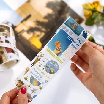 

Mohamm 1Pcs Lazy Weekend Series Decoration Tape Cute Girl Washi Masking Tape Creative Scrapbooking Stationary School Supplies