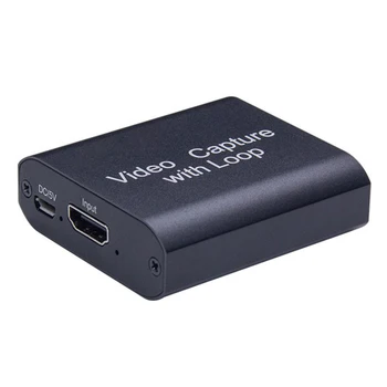 

4K Video Capture Card USB To HDMI With Loop Out Aluminum Alloy High-definition Video Capture Card Supports 4K * 2K Screen
