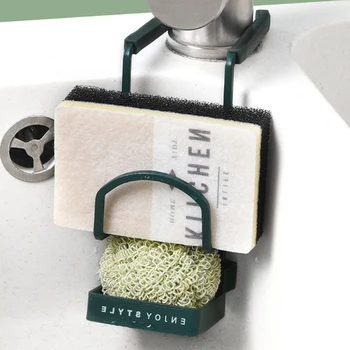 

Sink Caddy Sink Sponge Holder Small Kitchen Bathroom Metal Organizer Liquid Drainer Faucet Rack Shower Tray-Fix Around Faucet