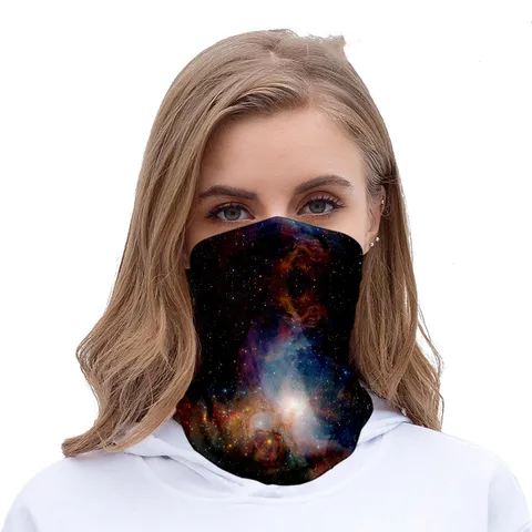 stars color seamless headscarves for men and women with ice silk sunscreen bib mask multi-functional sports magic headscarve