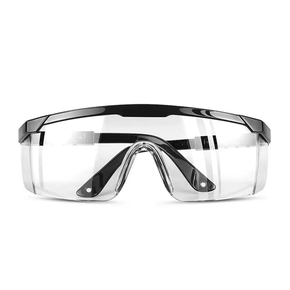 

Anti-spitting splash Goggles pvc anti-liquid protective glasses transparent reinforced sheet splash protection glasses black