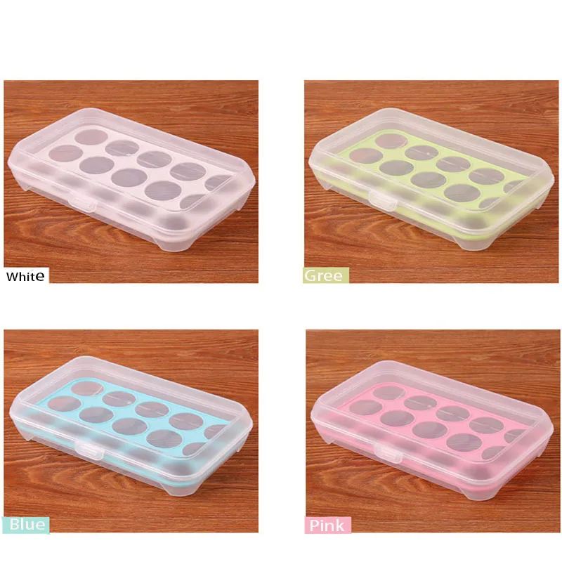 

15 Grid Keuken Koelkast Ei Opbergdoos Praktische Creatieve Thuis Draagbare Plastic Picknick Voedsel Opbergdoos