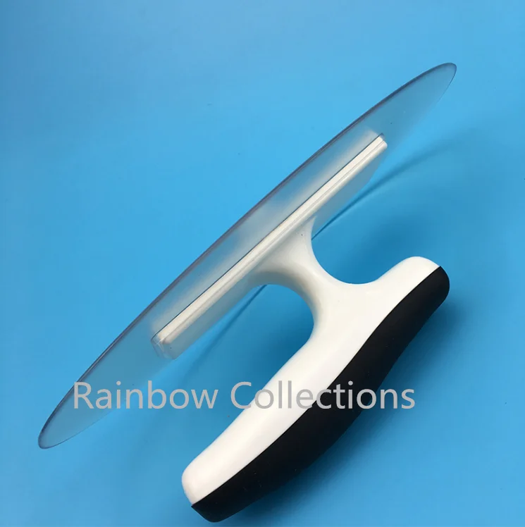 High quality 23*18cm Transparent Plastic blade plaster trowel construction concrete spatula tool for Art painting 4