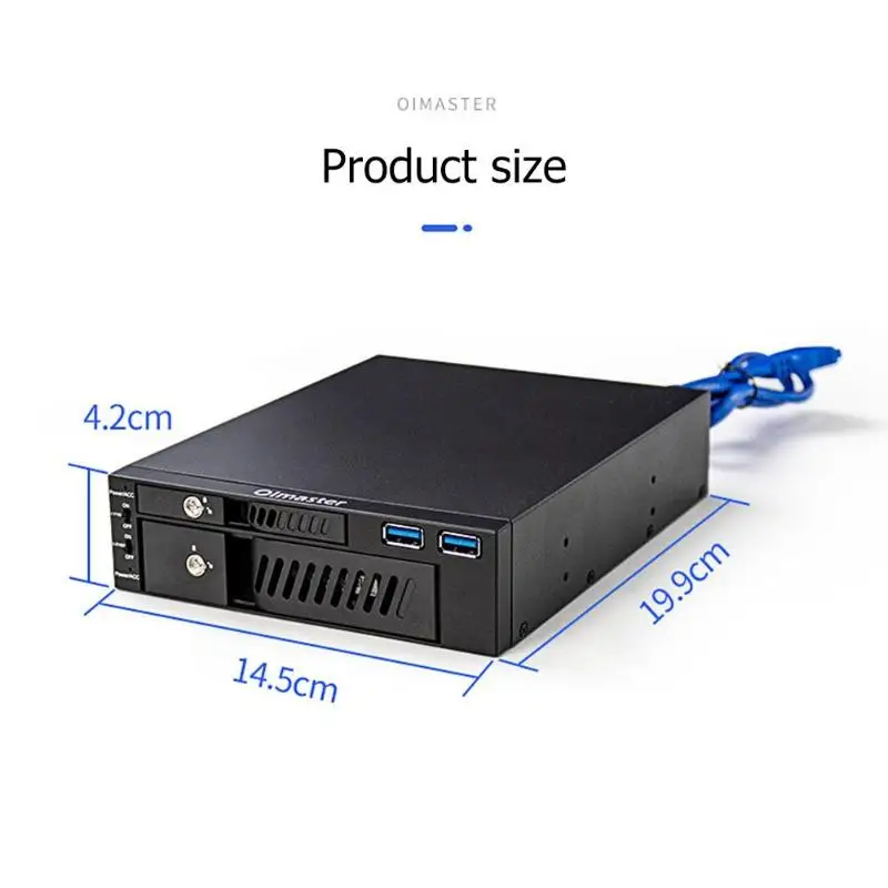 Oimaster двойной оптический привод Мобильная стойка жесткий диск Корпус 2,5/3,5 дюйма внутренний HDD SSD Чехол Коробка для настольного ПК Newst