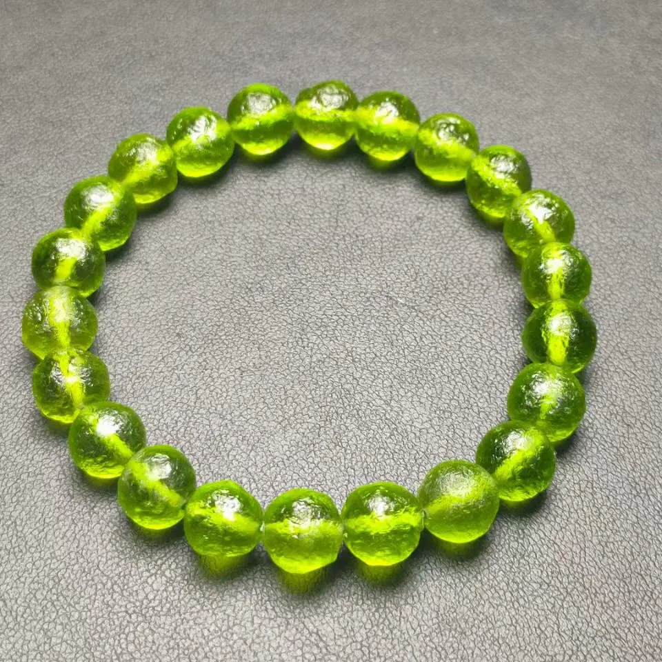 

Браслет из натурального необработанного стекла с молдавитом, чешским метеоритом, 1 шт.