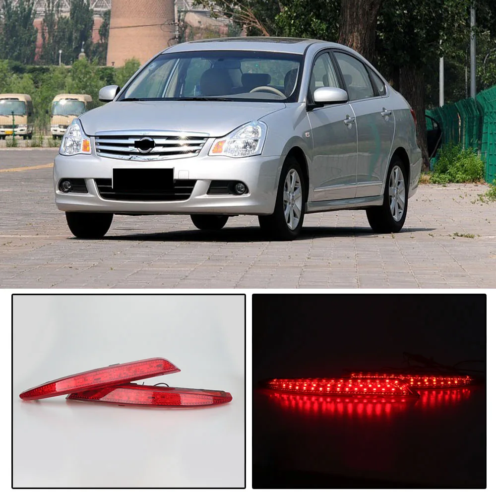 Светодиодный задний фонарь CAPQX для Nissan Almera Bluebird Sylphy 06-11 отражатель заднего