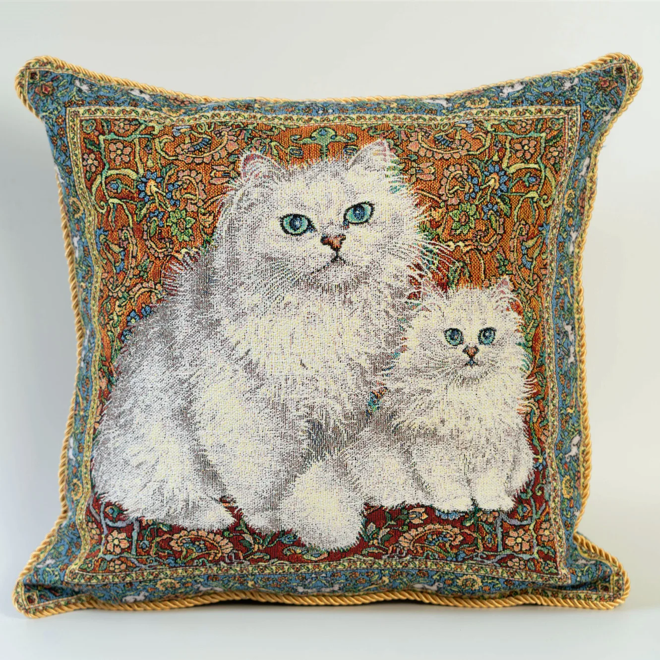 

Бельгийский жаккардовый чехол для подушки, двухсторонний Роскошный чехол для дивана, автомобиля, Классический домашний декор