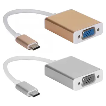 

USB-C to VGA Converter Cable for Notebooks with USB 3.1 Type C Port Type-c Hubs and Adapters for PC Laptop