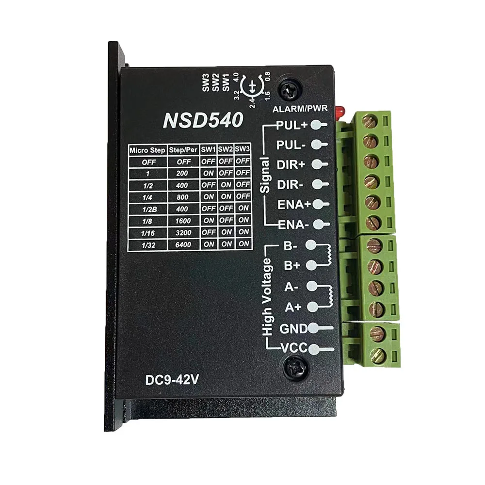 

Simple stepper motor driver DC 9-40V 42/57 stepper motor 4A DC9-40V stepper motor CNC engraving machine NSD540