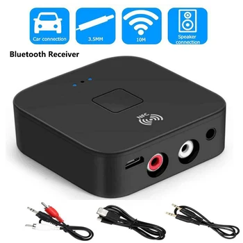 

Bluetooth 5.0 Wifi Receiver 3.5mm+2RCA APTX Wireless Bluetooth Audio Adapter Receiver for NFC Speaker AUX Audio Car Wifi