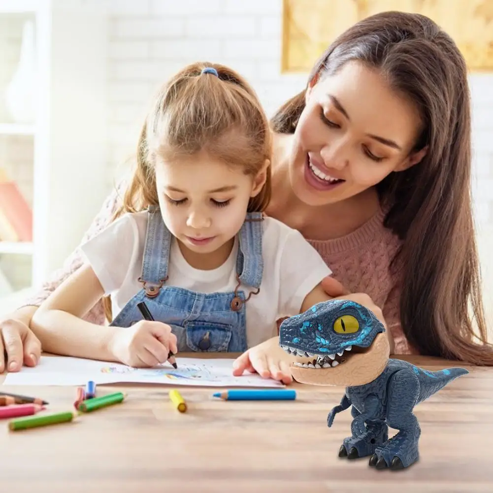 Stationery Set 6pcs/set Dinosaur Stationery Set Eraser Ruler Pencil Sharpener Binding Machine For Students School Supplies Stationery Set Gift
