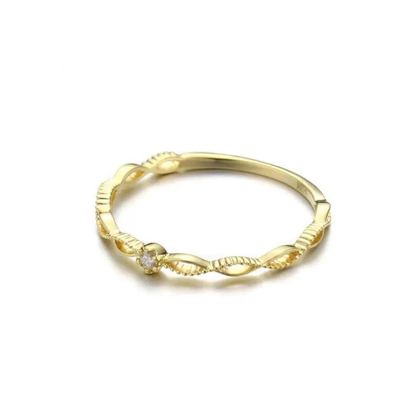 GZXSJG кольцо с натуральным бриллиантом подлинное 9 к желтое золото Юбилей обручальные кольца ювелирные изделия драгоценные камни кольца для женщин девушек