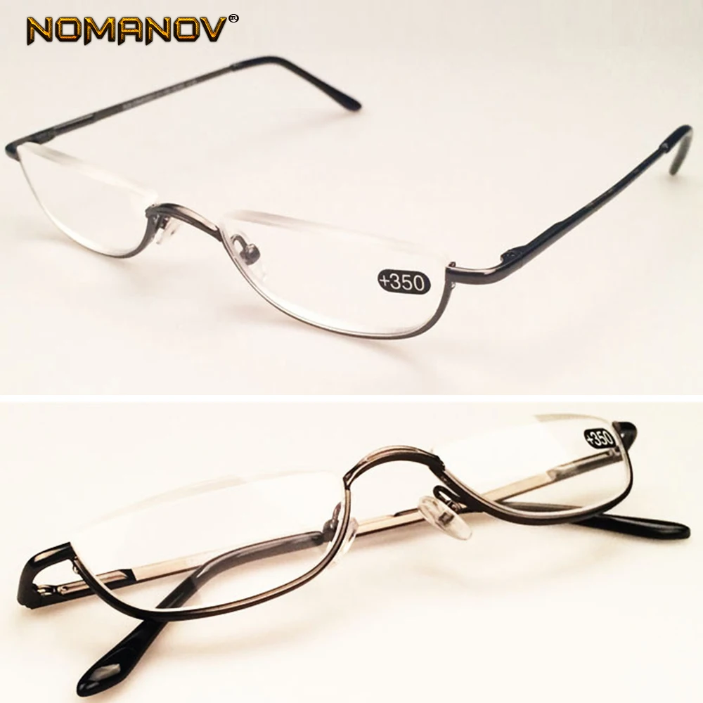 NOMANOV средней обод Advanced сплава Сверхлегкий небольшие очки для чтения+ 0,75+ 1+ 1,25+ 1,5+ 1,75+ 2+ 2,5+ 2,75+ 3+ 3,25+ 3,5+ 3,75+ 4
