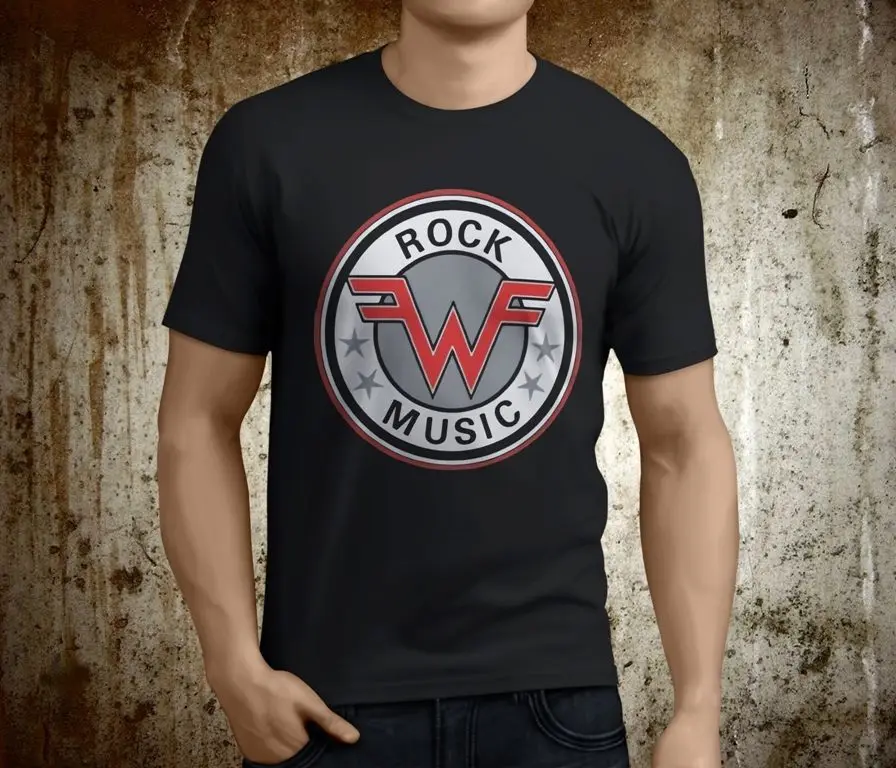 

New Popular Weezer American Rock Band Men's Black TShirt Size S-3XL