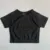 Женские бесшовные укороченные топы С Коротким Рукавом Yoga Shirts Slim Fit Running Fitness T-Shirts Workout Tops For Women Gym Sport Cycling