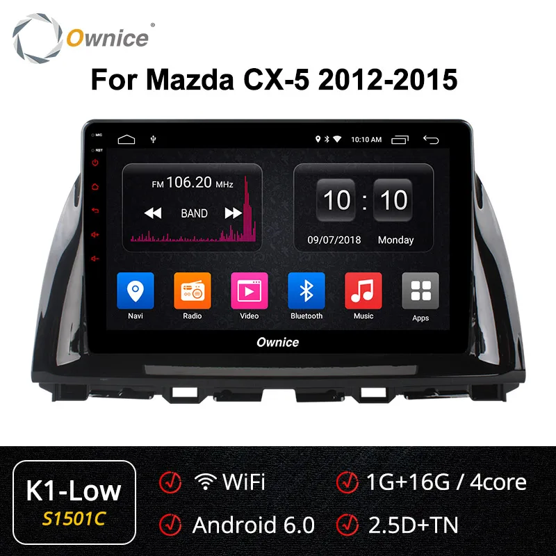 Ownice K1 K2 K3 K5 K6 10," Octa 8 Core Android 9,0 автомобиля радио плеер gps DVD для MAZDA CX-5 2012 2013 4 аппарат не привязан к оператору сотовой связи SIM DSP - Цвет: S1501 K1-Low