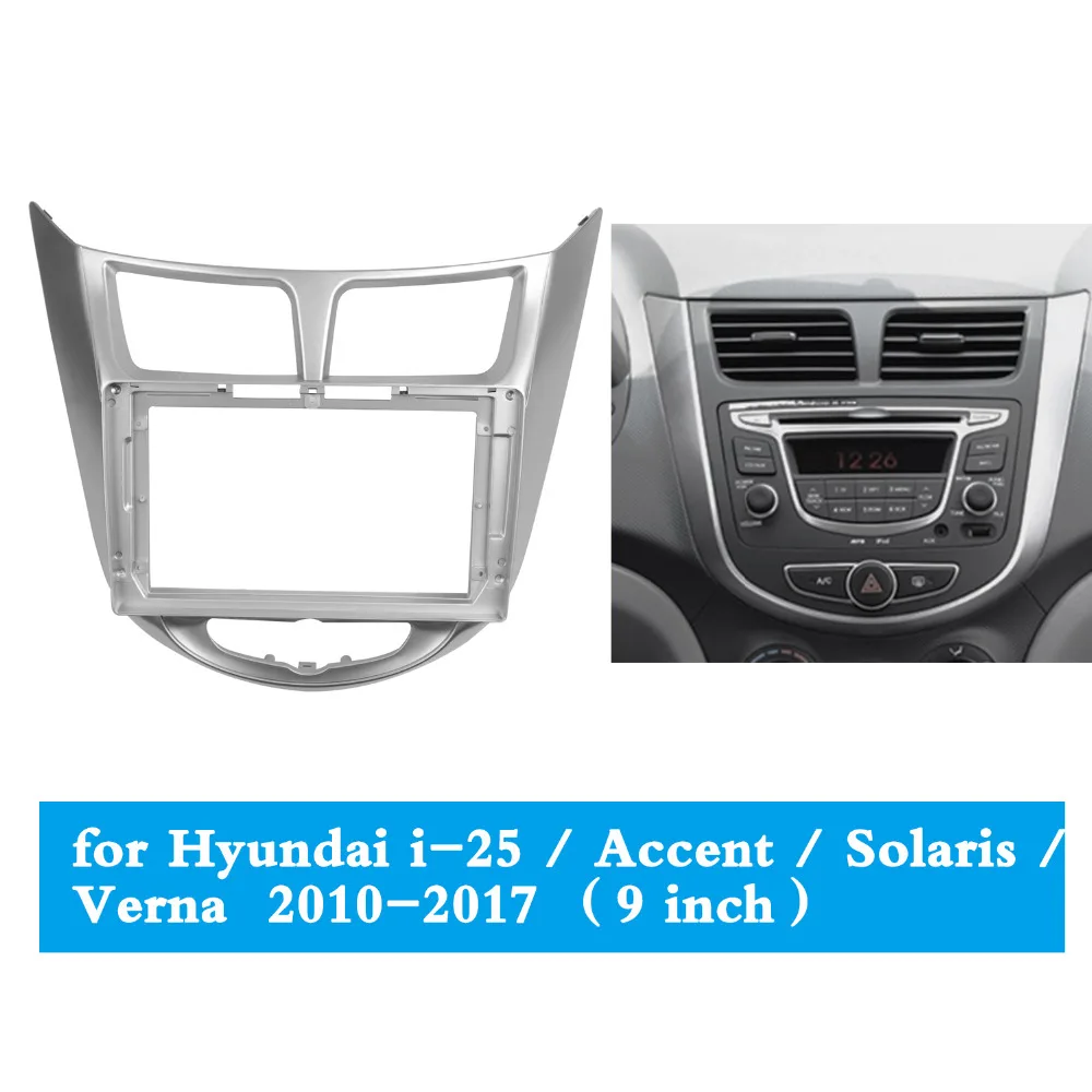 Двойной Din Автомобильный радиоприёмник 9 дюймов для Hyundai Verna i 25 2010 2017 Solaris Accent Dashboard