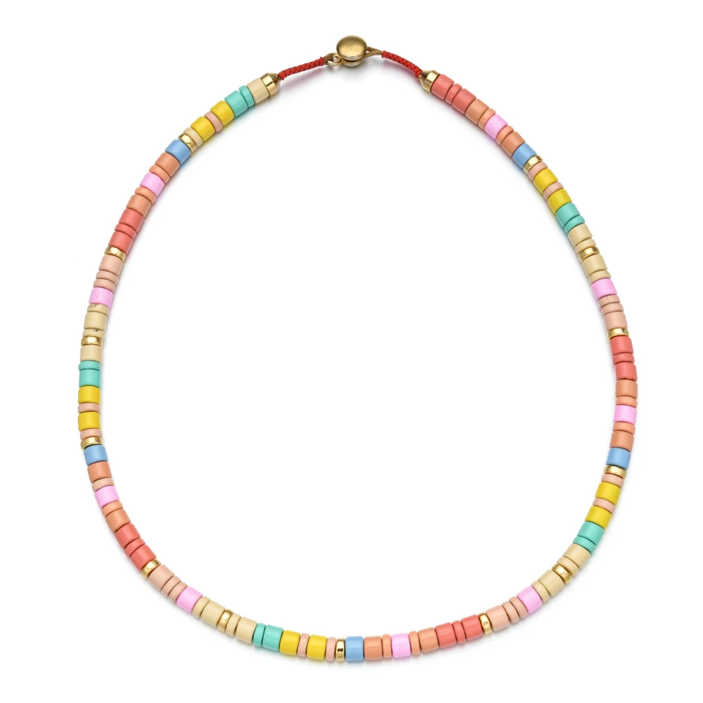 ZMZY New Fashion Boho Tila Beads Spring Choker Necklace Women Wedding Accessories Rope Chain Chokers Jewelry Collier Femme - Image 3