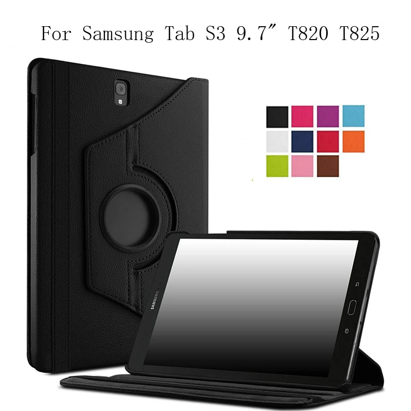 Capa Dobrável para Tablet Samsung Galaxy Capa Protetora de Couro com Suporte de Apoio para Samsung Galaxy Tab s3 9.7 Drive T829