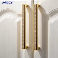 คริสตัลลิ้นชักจับดึงเพชรเงินไวน์ตู้เสื้อผ้าตกแต่งเฟอร์นิเจอร์ Dresser ตู้ครัวตู้ Knobs Gold Chrome 6