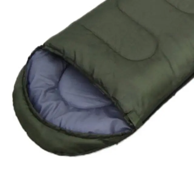 Envelope Outdoor Camping Adult Sleeping Bag Portable Ultra Light Waterproof Travel Hiking Sleeping Bag With Cap 6