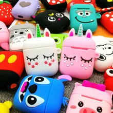 Милый мультяшный беспроводной чехол для Apple AirPods силиконовый зарядный чехол для наушников Защитный чехол для AirPods