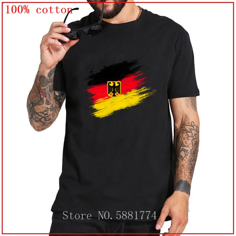 Флаг Германии Мужская футболка с вырезом лодочкой модная женская на заказ белая