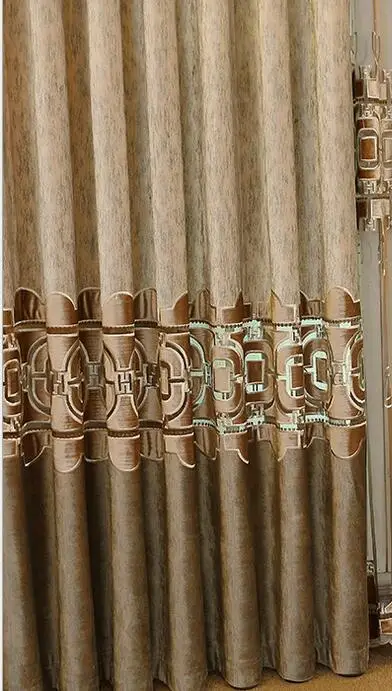 1pc curtain Вышитые шторы в китайском стиле, ткань для спальни, гостиной, виллы, занавеска до пола, тюль для кухни - Цвет: 1pc curtain