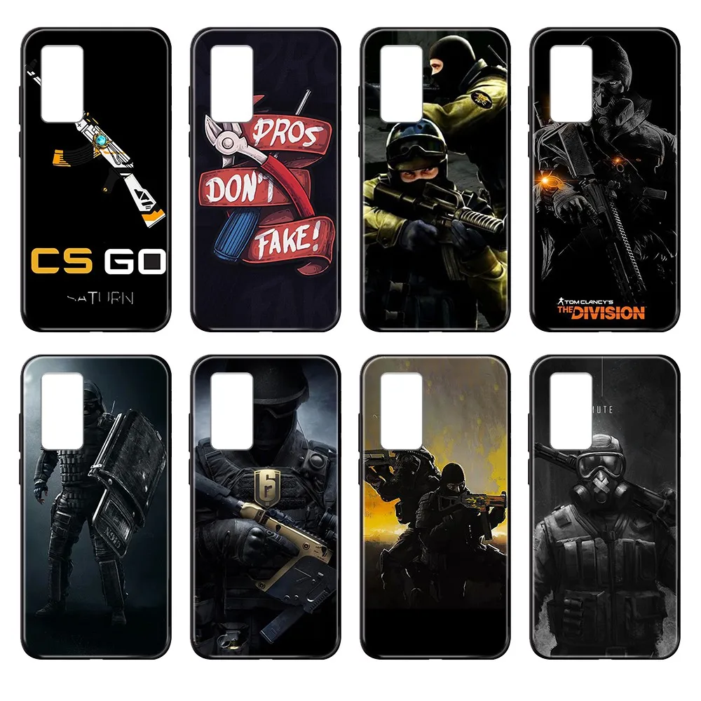 Корпус для телефона CS go черный корпус Корпуса Huawei nova P Y 2 3 6 7 8 9 10 20 30 I Smart Plus Z Lite Pro II |