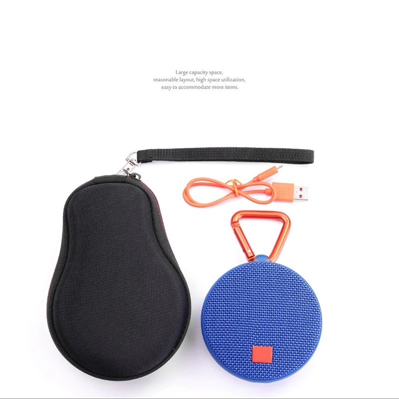 Жесткий чехол для путешествий сумка для хранения для Jbl Clip 2/Jbl Clip 3 Беспроводная Bluetooth Портативная колонка. Подходит для usb-кабеля-черный