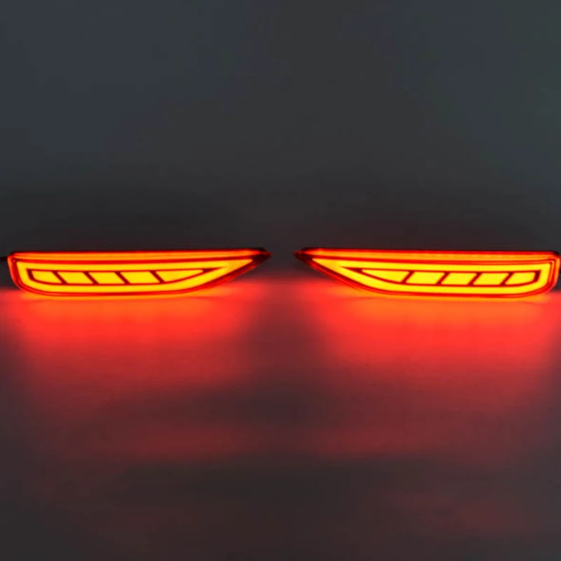 LED Light Guide Rear Bumper Brake Lights Night Driving DRL Case for Mitsubishi Xpander Sport 2017+ | Автомобили и мотоциклы