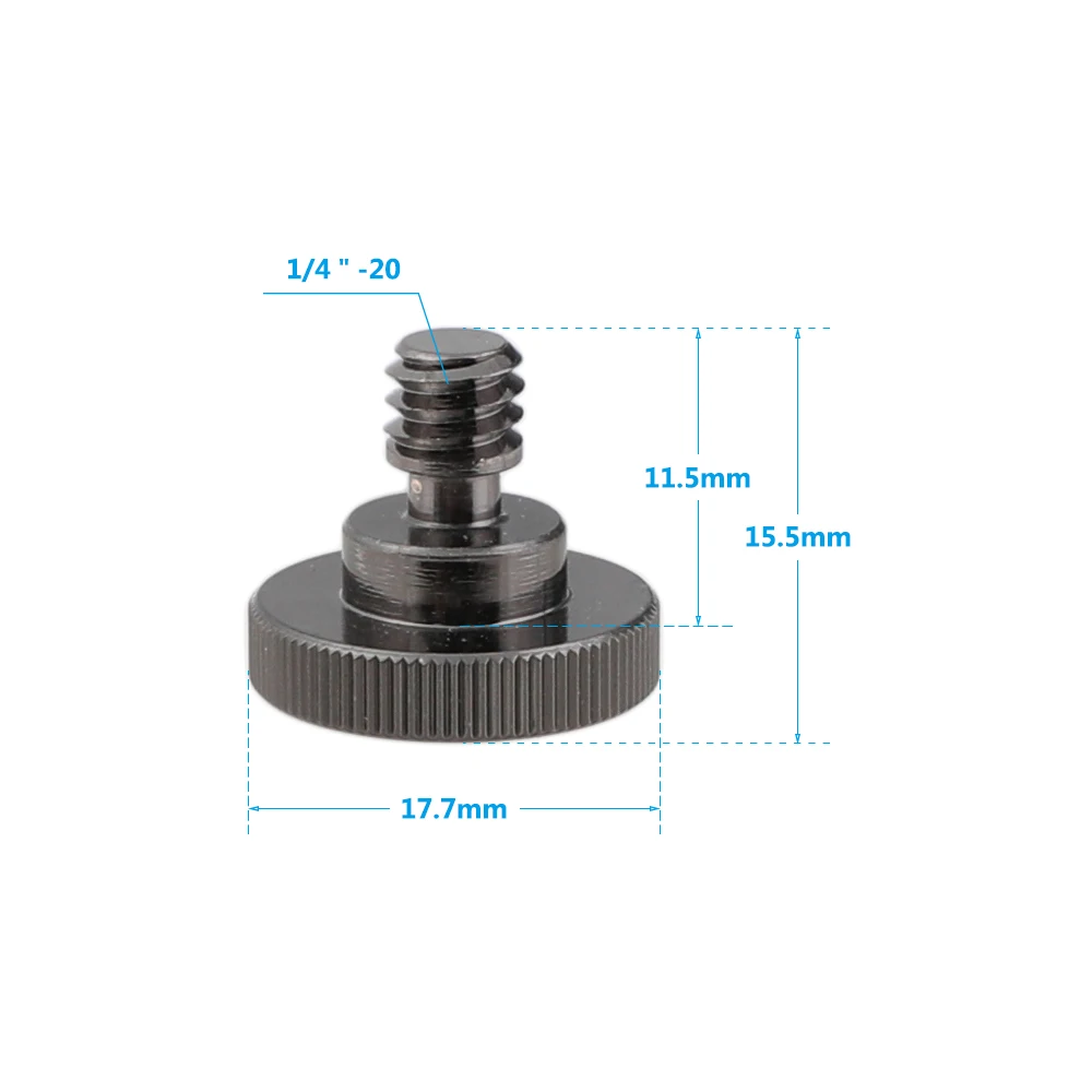 HDRIG 1/4 &quot 20 штыревой к 1/4&quot гнездовой резьбовой винтовой адаптер ручной винт для
