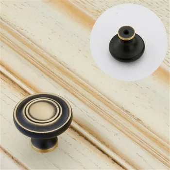 Antique Round Door Handles Wardrobe Drawer Pull Kitchen Cabinet Handles for Furniture Handles Hardware Accessories