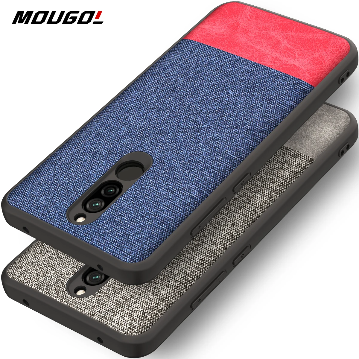 Чехол для Redmi 8 Противоударная задняя крышка из ткани силиконовый мягкий защитный