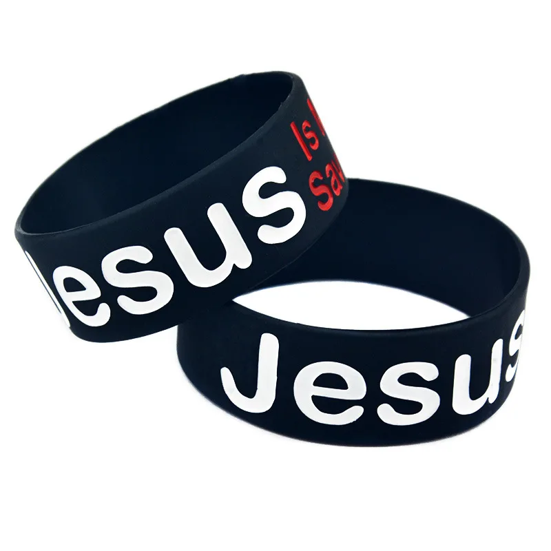 Silicone wristband Jesus Is My Savior wild men and women redemption