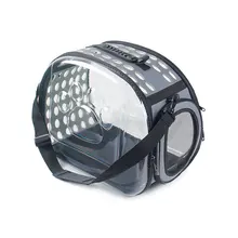 Портативный дорожная сумка-переноска для кошек прозрачная ПЭТ-хозяйственная сумка из дышащего материала Сумки из натуральной кожи складной кошка собака щенок клетка